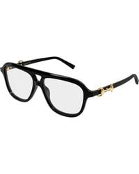 Gucci - Gg2216O 001 Optical Frames Acetate Transparent Pilot - Lyst