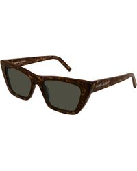 Saint Laurent - Sl 276 Mica 002 Sunglasses Plastic Cat Eye Normal - Lyst