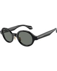 Giorgio Armani - Ar8205 6060/1 Sunglasses Acetate Round Normal - Lyst