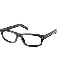 Prada - Pr B02V 17N1O1 Optical Frames Acetate Squared Normal - Lyst
