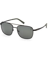 Timberland - Tb9303 02R Sunglasses Metal Squared Polarized - Lyst