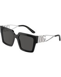 Dolce & Gabbana - Dg4446B 501/87 Sunglasses Acetate Squared Normal - Lyst