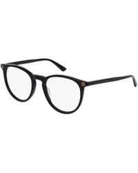 Gucci - Gg0027O 001 Optical Frames Plastic Transparent Round - Lyst