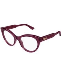 Chloé - Ch0342O 005 Optical Frames Acetate Transparent Cat Eye - Lyst