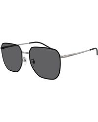 Emporio Armani - Ea2135D 300381 Sunglasses Metal Squared Polarized - Lyst