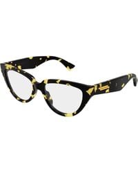 Bottega Veneta - Bv1503O 002 Optical Frames Acetate Transparent Cat Eye - Lyst