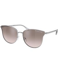 Michael Kors - Mk1120 Salt Lake City 11538Z Sunglasses Metal Round Normal Shaded - Lyst