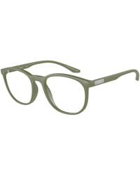 Emporio Armani - Ea3229 5424 Optical Frames Injected Transparent Pantos Normal - Lyst