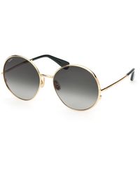 Max Mara - Mm0191 32A Sunglasses Metal Round Normal - Lyst