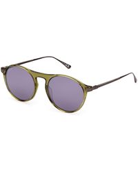 Web - We0346 95A Sunglasses Acetate Smoke Round Normal - Lyst
