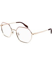 McQueen - Am0338O 007 Optical Frames Metal Geometric - Lyst