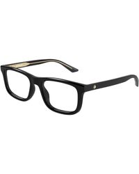 Montblanc - Mb0457O 008 Optical Frames Acetate Transparent Squared - Lyst