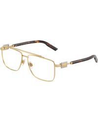 Dolce & Gabbana - Dg1368 02 Optical Frames Metal Transparent Pilot Normal - Lyst