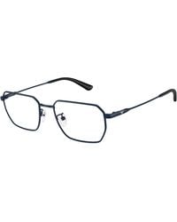 Emporio Armani - Ea1187Td 3018 Optical Frames Titanium Transparent Round Normal - Lyst