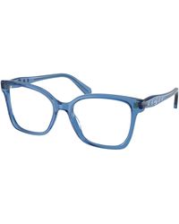 Swarovski - Sk2061 1100 Optical Frames Acetate Transparent Squared Normal - Lyst