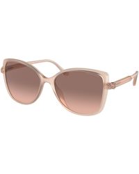 Michael Kors - Mk2181U Malta 344913 Sunglasses Injected Butterfly Normal Shaded - Lyst