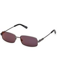 adidas - Or0138 09U Sunglasses Metal Bordeaux Squared Normal - Lyst