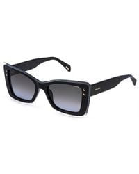 Police - Splr97 Daydream 1 01En Sunglasses Acetate Smoke Butterfly Normal Nuanced - Lyst
