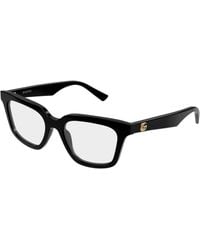 Gucci - Gg2181O 001 Optical Frames Acetate Transparent Geometric - Lyst