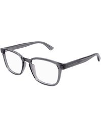 McQueen - Am0462O 003 Optical Frames Acetate Transparent Squared - Lyst