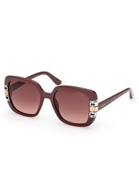 Guess - Gu00294 69F Sunglasses Injected Squared Normal - Lyst