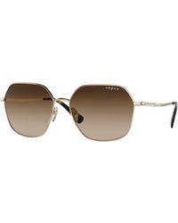 Vogue Eyewear - Vo4198S 848/13 Sunglasses Metal Geometric Normal Shaded - Lyst