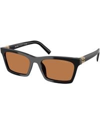 Miu Miu - Mu A05S 16K10I Sunglasses Acetate Squared Normal - Lyst
