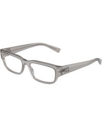 Dolce & Gabbana - Dg3381 3421 Optical Frames Acetate Transparent Squared Normal - Lyst
