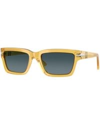 Persol - Po3363S 204/S3 Sunglasses Acetate Squared Polarized Shaded - Lyst