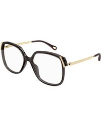 Chloé - Ch0287O 006 Optical Frames Acetate Transparent Squared - Lyst