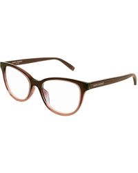 Saint Laurent - Sl 504 004 Optical Frames Acetate Transparent Cat Eye - Lyst