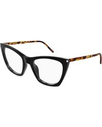 Saint Laurent - Sl 214 Kate Thin Opt 006 Optical Frames Acetate Transparent Cat Eye - Lyst