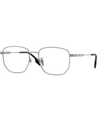 Burberry - Be1352D 1003 Optical Frames Steel Geometric Normal - Lyst
