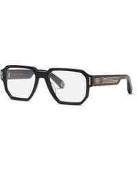 Philipp Plein - Vpp199M Plein Stud 700K Optical Frames Acetate Geometric - Lyst