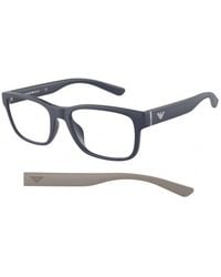 Emporio Armani - Ea3201U 5088 Optical Frames Plastic Squared - Lyst