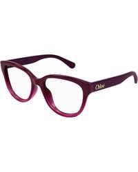 Chloé - Ch0243O 003 Optical Frames Acetate Transparent Cat Eye - Lyst