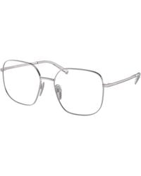 Prada - Pr A59V 1Bc1O1 Optical Frames Metal Squared - Lyst