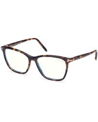 Tom Ford - Ft5989-B 52 Optical Frames Acetate Squared Normal - Lyst