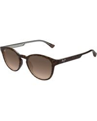 Maui Jim - Mj0636S 002 Sunglasses Bio-Injected Bronze Round - Lyst