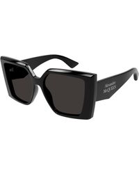 McQueen - Am0467S 001 Sunglasses Acetate Squared - Lyst