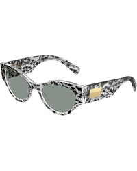 Dolce & Gabbana - Dg4480 3287/1 Sunglasses Acetate Butterfly Normal - Lyst