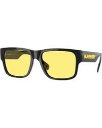 Burberry - Be4358 Knight 300185 Sunglasses Injected Squared Normal - Lyst