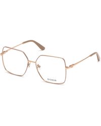 Guess - Gu2824 059 Optical Frames Metal Squared Normal - Lyst