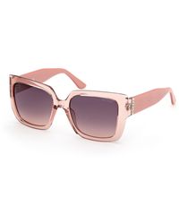 Guess - Gu00200 72F Sunglasses Injected Squared Normal - Lyst
