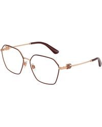 Dolce & Gabbana - Dg1366 1334 Optical Frames Metal Transparent Pantos Normal - Lyst