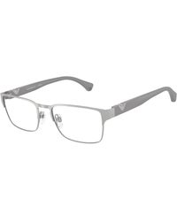Emporio Armani - Ea1027 3036 Optical Frames Metal Squared Normal - Lyst