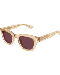 Saint Laurent - Sl 838 008 Sunglasses Acetate Round - Lyst