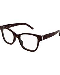 Saint Laurent - Sl M158 012 Optical Frames Acetate Transparent Cat Eye - Lyst