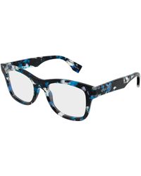 Gucci - Gg2010O 002 Optical Frames Acetate Transparent Squared - Lyst