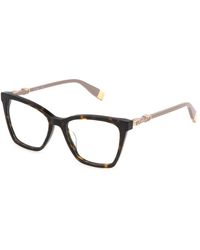 Furla - Vfu833 722 Optical Frames Acetate Squared - Lyst